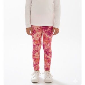 CAT & JACK Tie Dye Leggings, Girls Size L, Pink Peach
